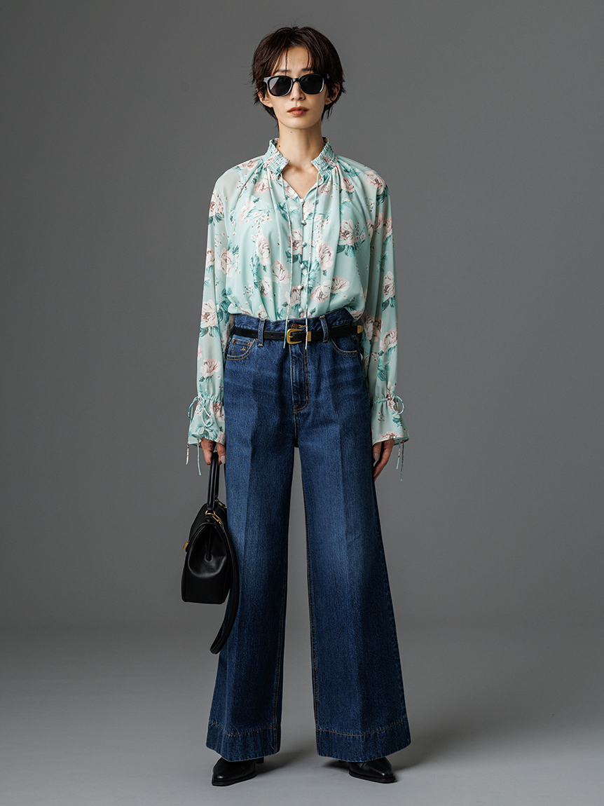 フラワープリントブラウス(ブラウス)｜トップス｜Mila Owen（ミラ