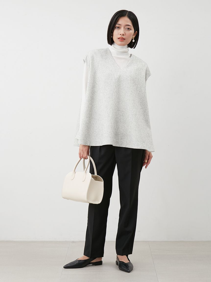 セットアイテム】フレアベストタートルニットパンツSET UP