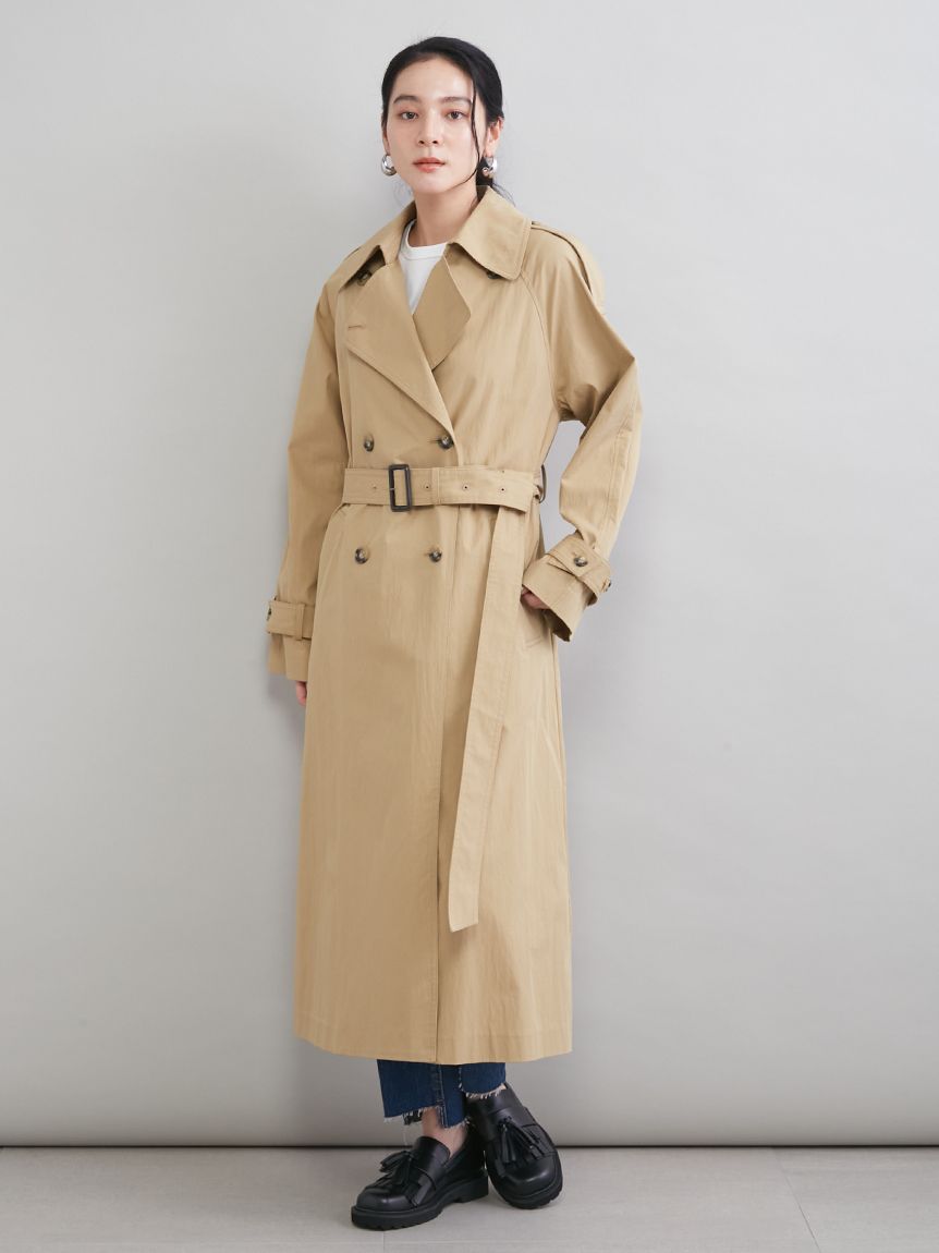 撥水オーバーサイズトレンチコート(トレンチコート)｜アウター｜Mila