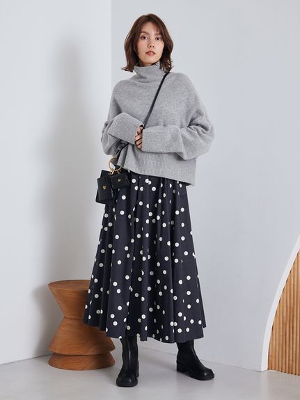 00サイズあり】ウエストゴムギャザーマキシスカート(ロングスカート