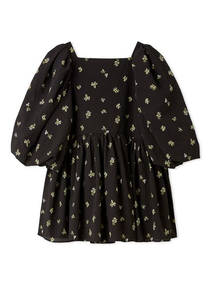 バックリボンバルーンスリーブチュニック(ブラウス)｜トップス｜Mila