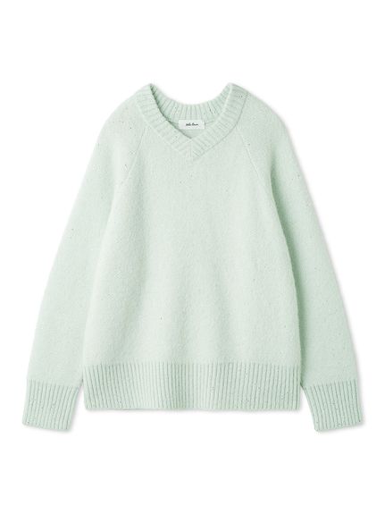 スパンコールVネックシャギーニット(ニット)｜トップス｜Mila Owen