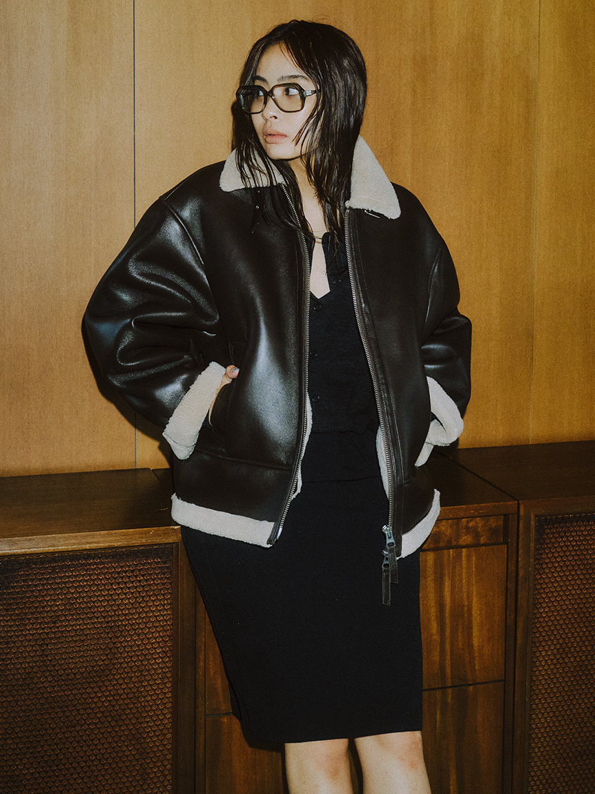 ラムレザーフライトジャケット(ジャケット)｜アウター│styling