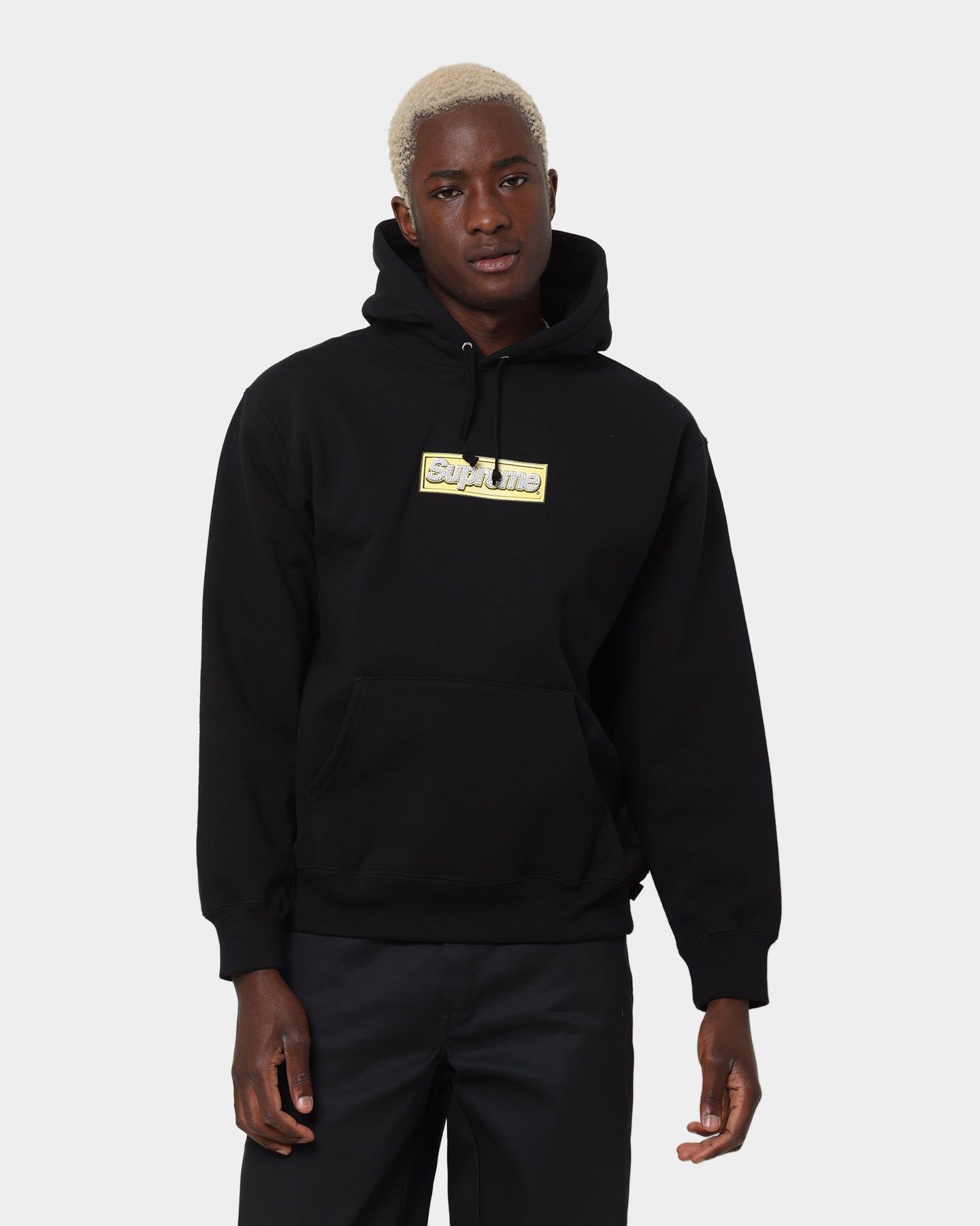 Supreme Bling Box Logo Hoodie Black | Parallel
