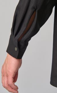 UJOH｜パネルスリットオープンカラーシャツ