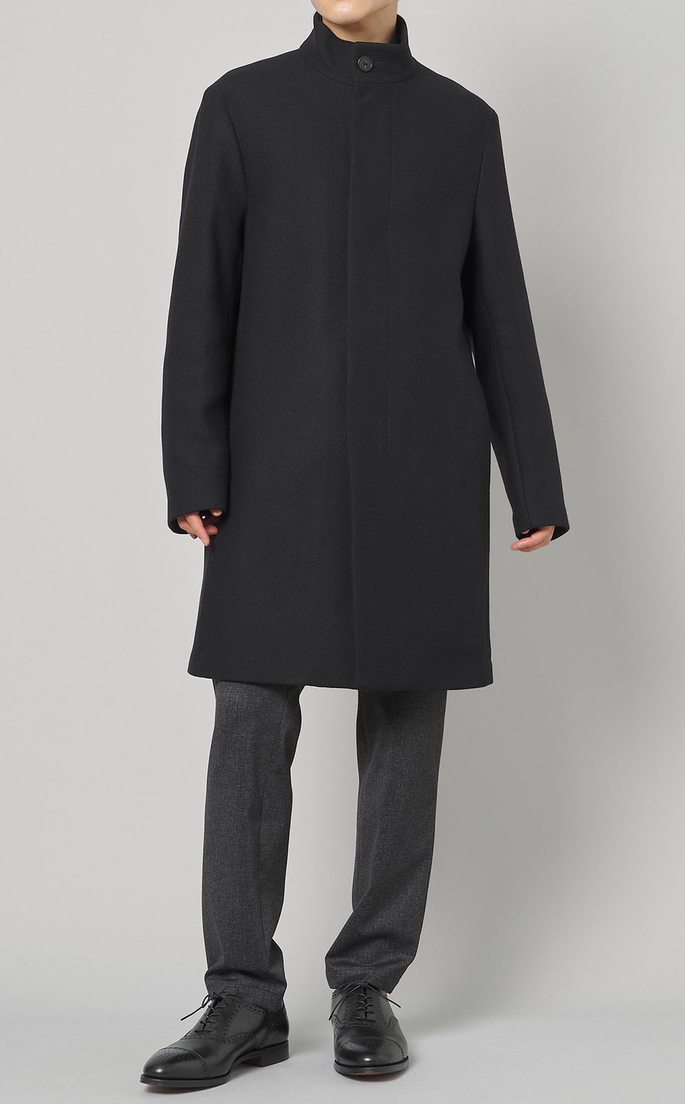 Theory｜ウールナイロンスタンドカラーコート