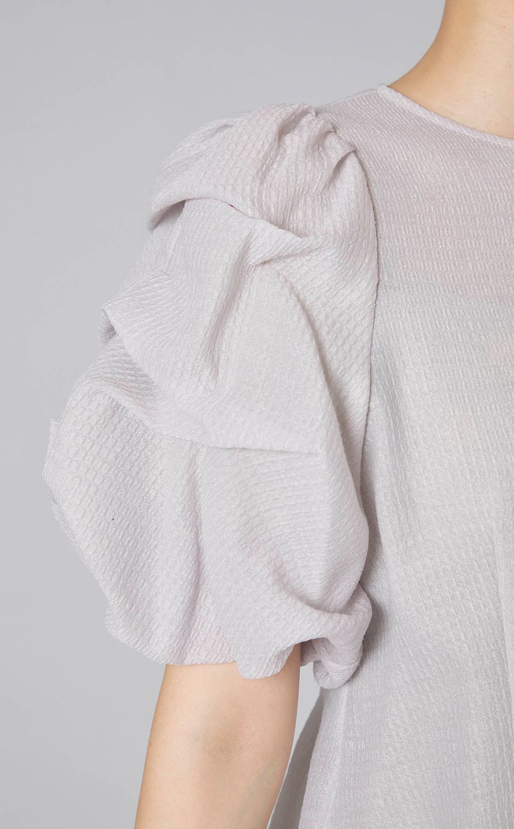 FRAY I.D｜ボリュームタックスリーブシアーブラウス