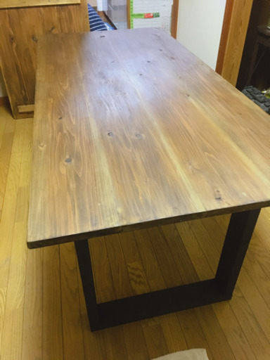 最終お値下げ】アンティーク調 五角形ダイニングテーブル 木製 直接