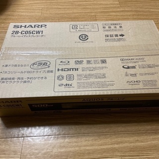 新品】シャープ ブルーレイ 2B-C05CW1