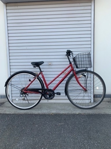 ニ*ム様 中古外装6段変速オートライト自転車（チェーン新品）27インチ