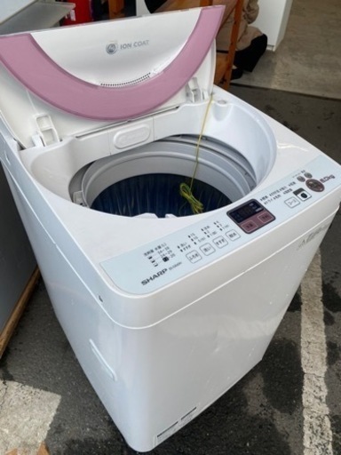福岡市内配送設置無料 シャープ SHARP ES-GE60R-P [全自動洗濯機 6kg