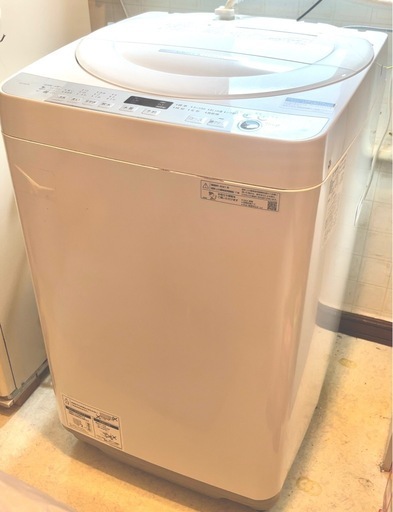 SHARP 洗濯機 シャープ ES-GE7E-W 7kg 2021年製 SHARP 洗濯機 ES-GE7E