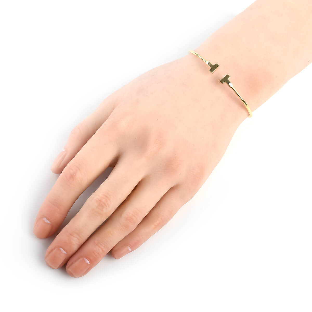 60010764(33419104) Tナローワイヤー ブレスレット (M) 中古