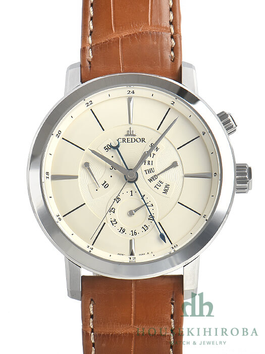 GCBT997 4S76-00A0 クレドール ノード デイデイトパワーリザーブ 中古