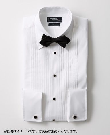 タキシードシャツストレートカラー(42-86 白): メンズ｜メーカーズ