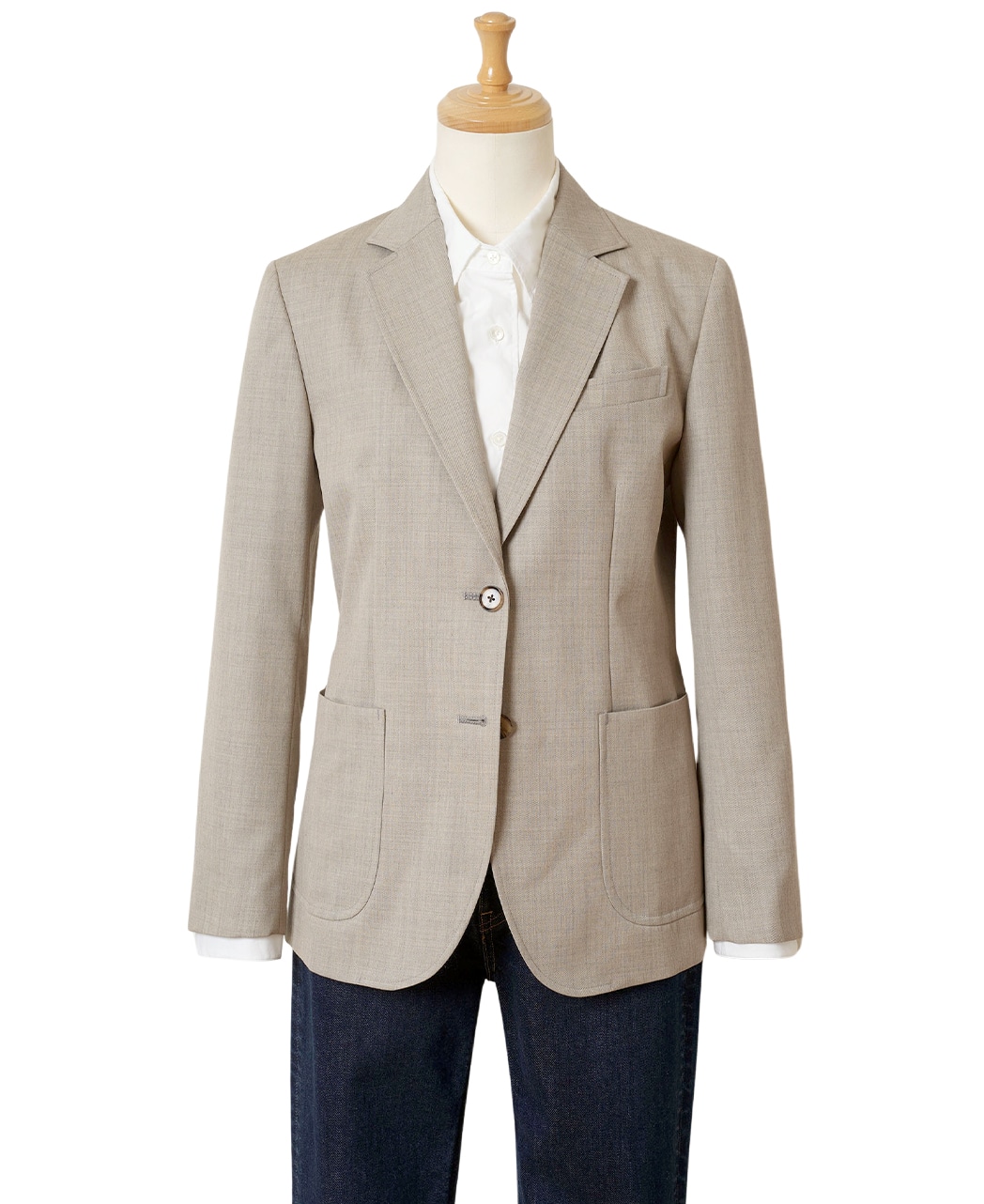 テーラードジャケット(40サイズ ベージュ系): レディース｜メーカーズ