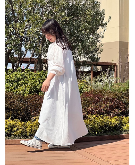 ワンピース(Freeサイズ 白): レディース｜メーカーズシャツ鎌倉 公式通販