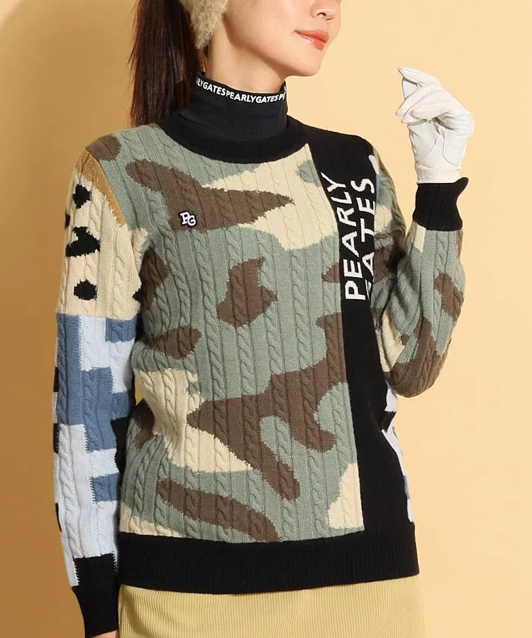 パーリーゲイツ レディース スカート 中綿 ダウン 迷彩 サイズ1 【新品】