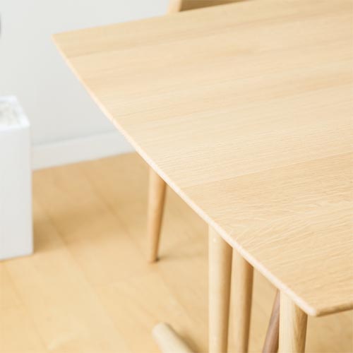 飛騨家具 nissin 日進木工 White Wood ホワイトウッド 2本脚テーブル