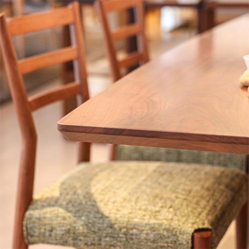 飛騨家具 nissin 日進木工 Grow グロウ 2本脚テーブル 国産家具 無垢