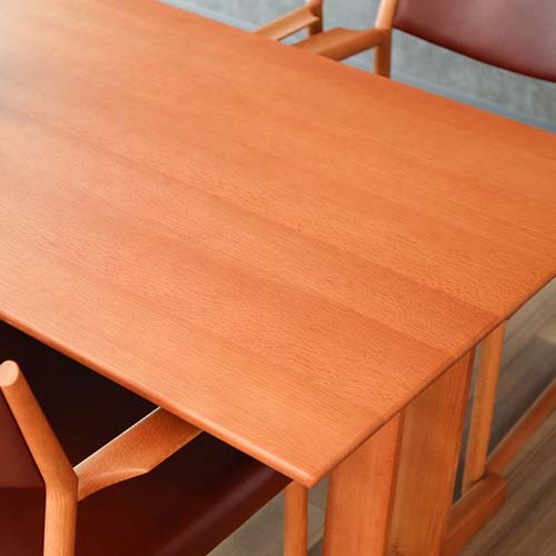 飛騨家具 nissin 日進木工 Slow スロウ ダイニングテーブル 2本脚 国産