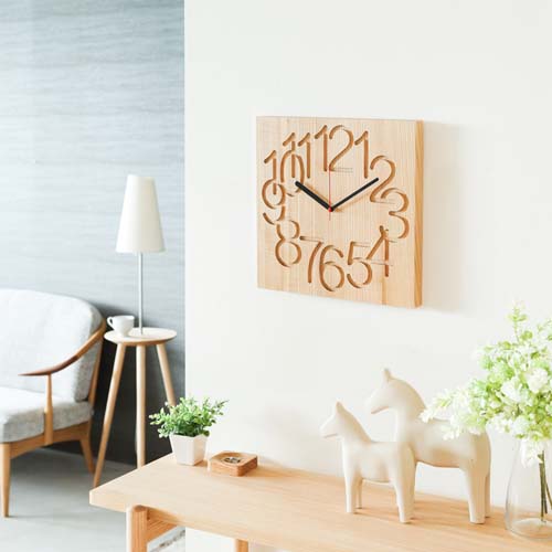 旭川家具 cosine コサイン Mukudokei ムク時計 大 国産クラフト 木製