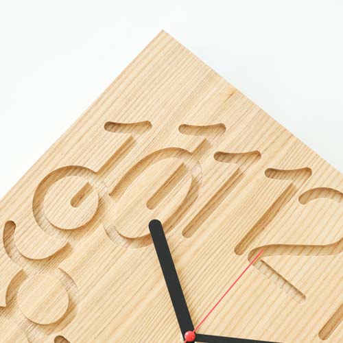 旭川家具 cosine コサイン Mukudokei ムク時計 大 国産クラフト 木製