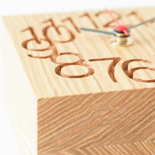 旭川家具 cosine コサイン Mukudokei ムク時計 小 国産クラフト 木製