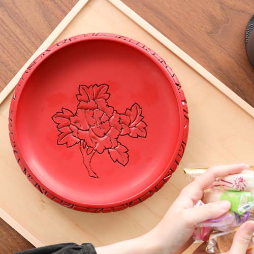 村上木彫堆朱 藤井漆工 鉄鉢菓子器 伝統工芸品 木製 ボウル | MUKU工房