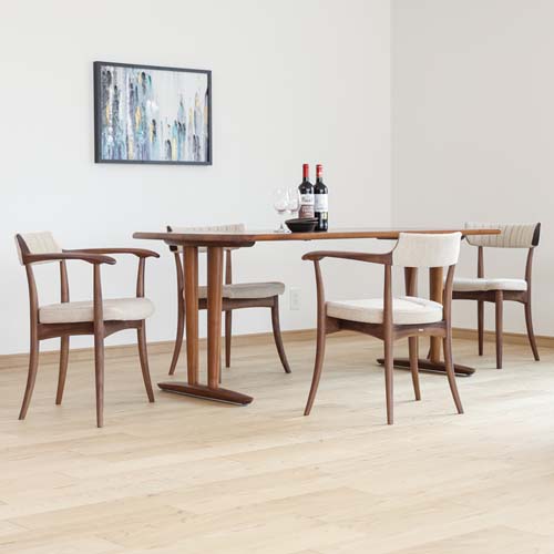 飛騨家具 HIDA 飛騨産業 CRESCENT クレセント アームチェア 背座張