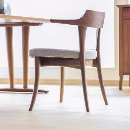 飛騨家具 HIDA 飛騨産業 CRESCENT クレセント LDセミアームチェア 国産