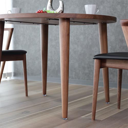 飛騨家具 HIDA 飛騨産業 Jin Dining 侭ダイニング 丸形天板 丸テーパー