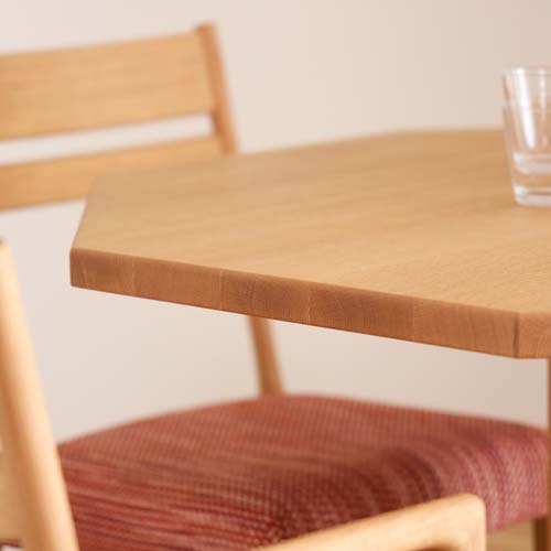 飛騨家具 shirakawa シラカワ ネオテーブル 八角形 1本脚 国産家具