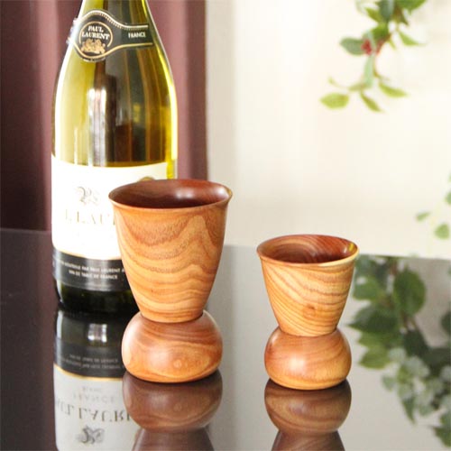 旭川クラフト 高橋工芸 Enju エンジュ ワイングラス 国産クラフト 木製