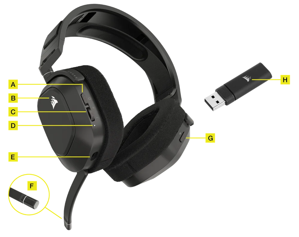 HS80 MAX WIRELESS for XBOX クイックスタートガイド | CORSAIR