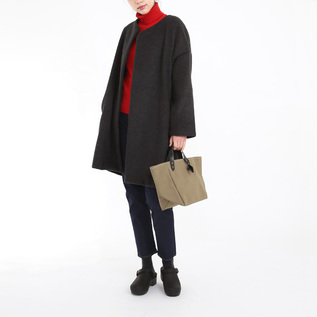 ダブルビーバー ノーカラーコート／ZUTTO（ズット）｜愛着を持って