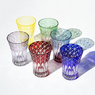 江戸切子 菱鱗重文様 天開タンブラー／硝子工房 彩鳳｜愛着を持って