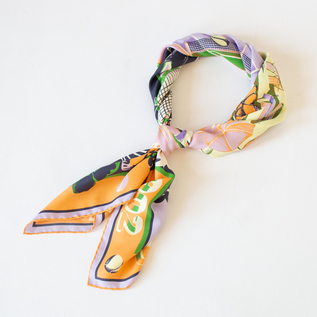 MANTERO シルクツイルスカーフ (90×90)／MANTERO（マンテロ）｜愛着を