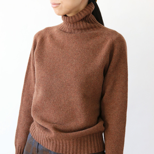 ラムズウール タートルネック／Harley of Scotland（ハーレーオブ