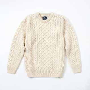 メリノウール ケーブルセーター／aran woollen mills（アランウーレン