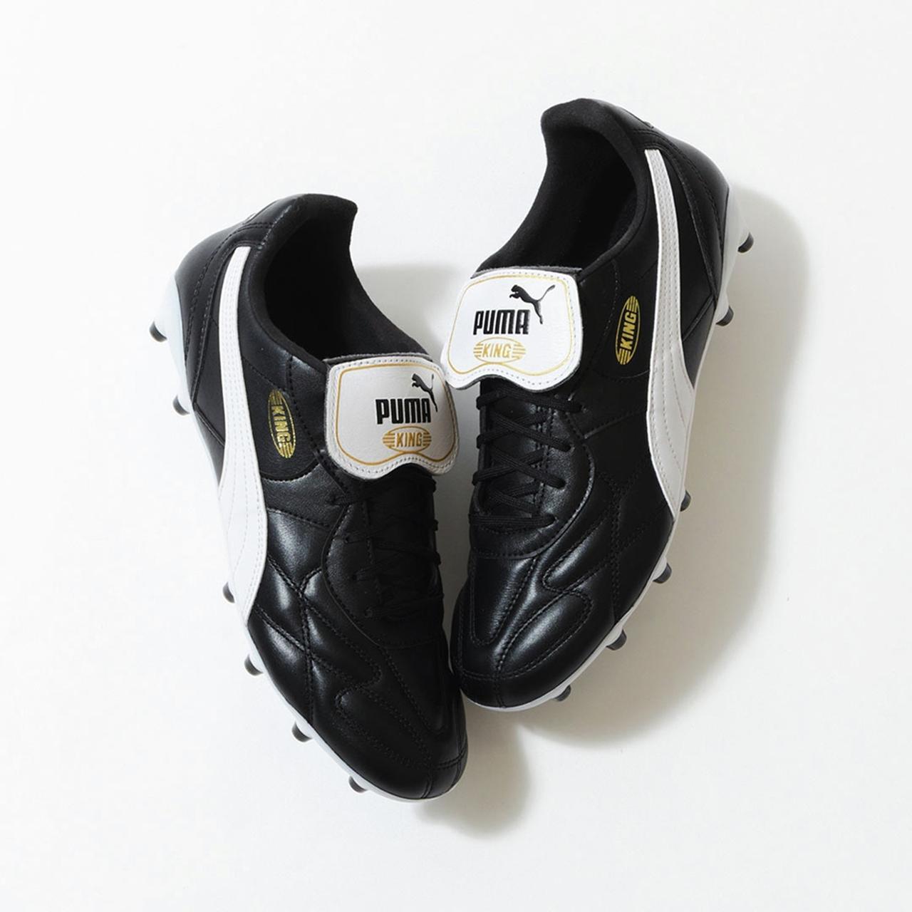 PUMAのサッカースパイク「キング」、天然皮革採用のクラシックな新作が
