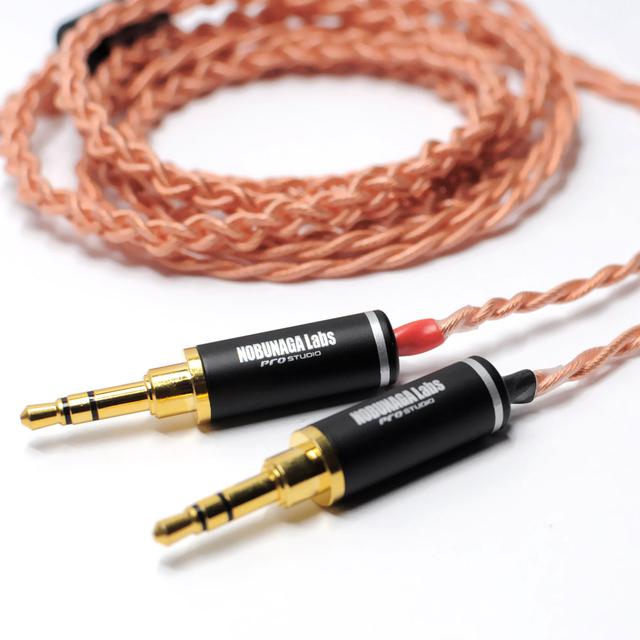 NOBUNAGA Labs、ヘッドホン用3.5mm×2コネクター採用のリケーブル「吹割