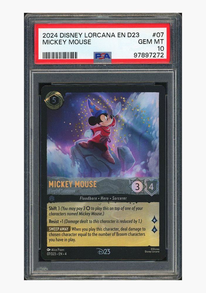 ディズニー ロルカナ ミッキー Disney D23 限定プロモ psa10