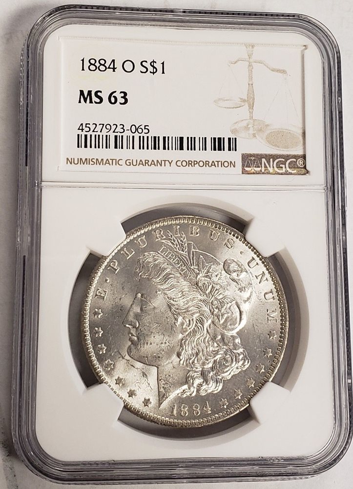 1884 O Morgan dollar NGC MS63, MS63 - PCGS Auction Prices