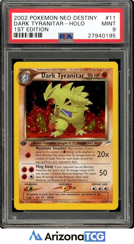 Auction Prices Realized Tcg Cards 2002 POKEMON NEO DESTINY Dark