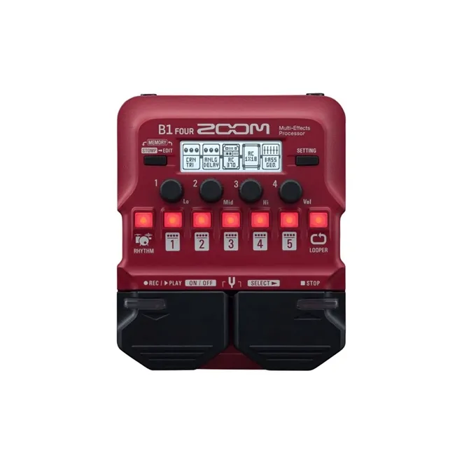 PEDALEIRA CONTRABAIXO ZOOM B1 FOUR - PEDALEIRA CONTRABAIXO ZOOM B1