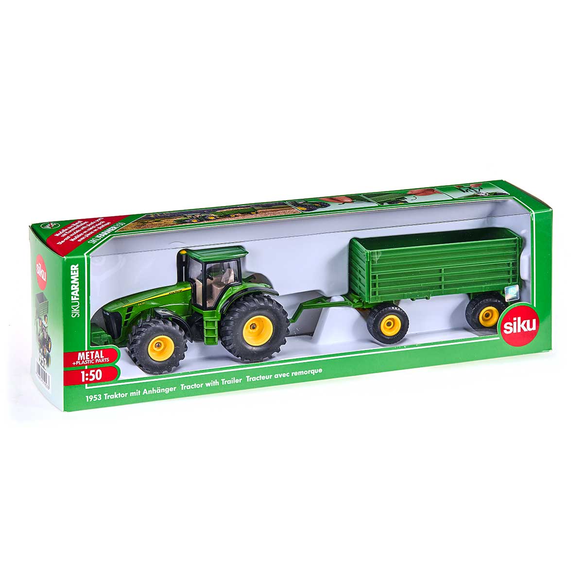 ファーマー John Deere 8430トラクター トレーラー付き