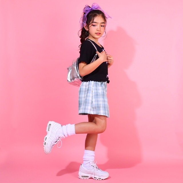 10%OFF SALE チェックスカート風ショートパンツ 0347K （トップス別売