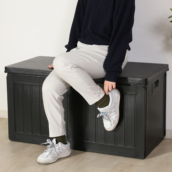 g11591]【幅96cm】Nordfold 収納BOXベンチ 190L 収納庫 | 家具