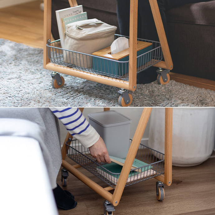 g2755]【幅46cm】Liv テーブルワゴン ラック | 家具・インテリア通販は